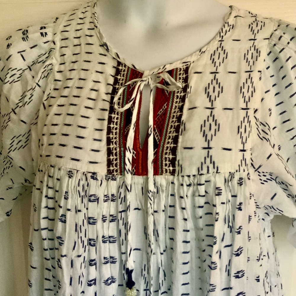 NWOT..WORLD MARKET….boho embroidery dress